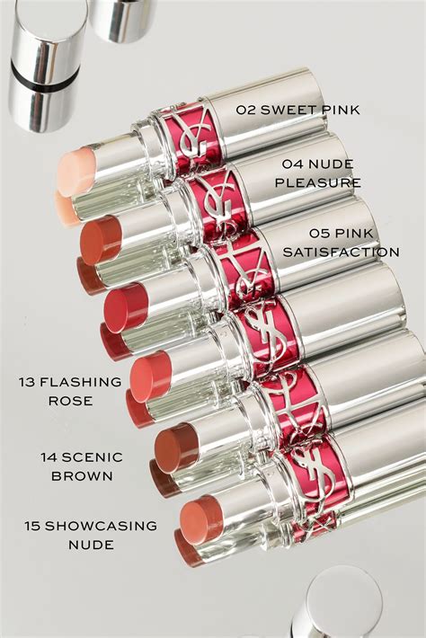 ysl beauty lip|ysl lip gloss chart.